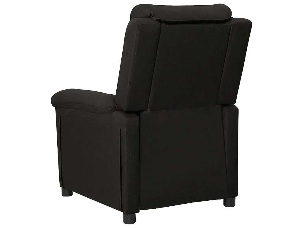 Fauteuil inclinable électrique Noir Tissu