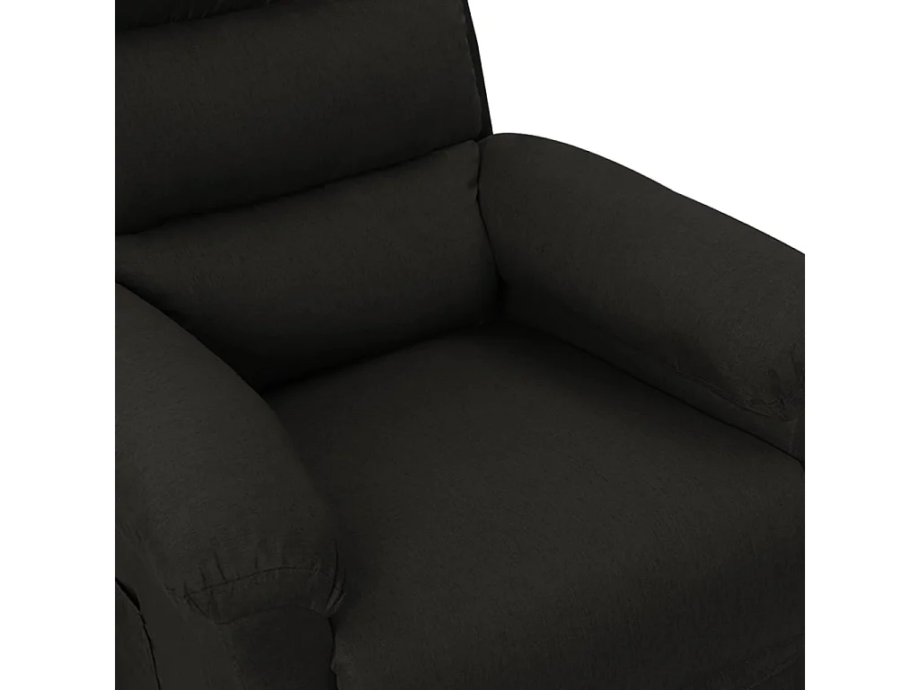 Fauteuil inclinable électrique Noir Tissu