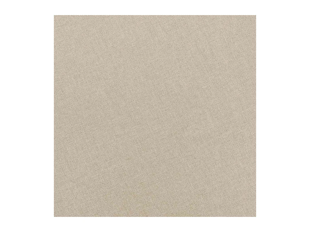 Fauteuil avec repose-pied Crème Tissu