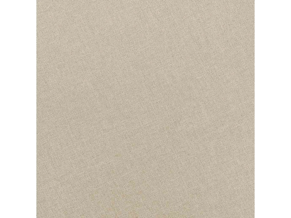 Fauteuil avec repose-pied Crème Tissu