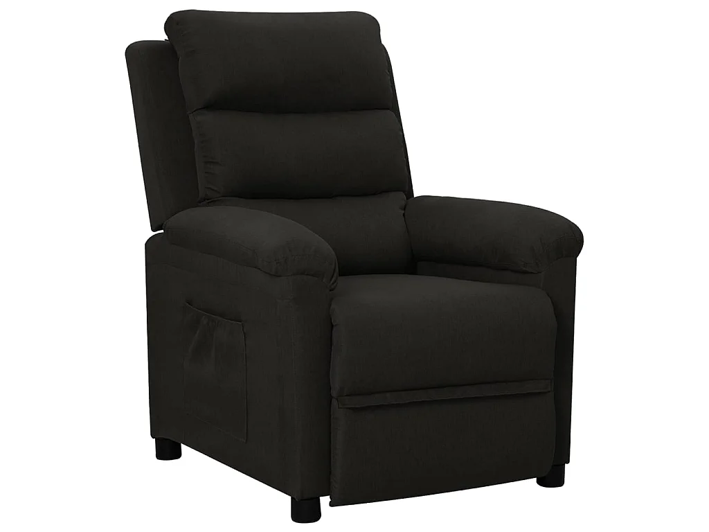 Fauteuil inclinable Noir Tissu
