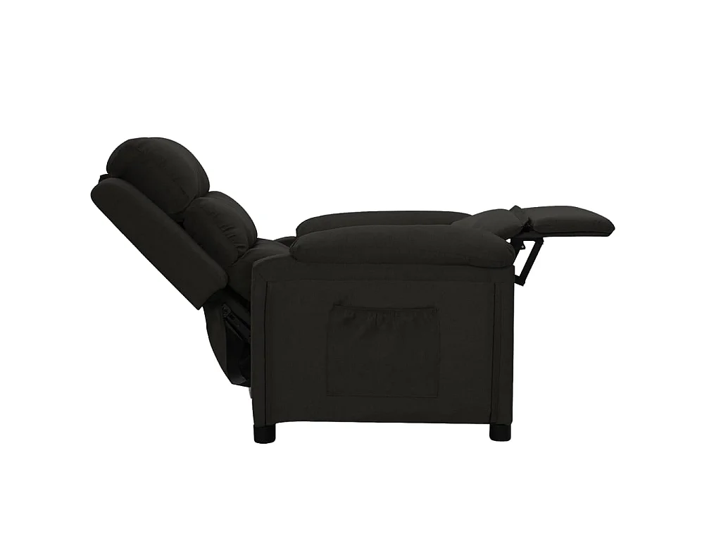 Fauteuil inclinable Noir Tissu