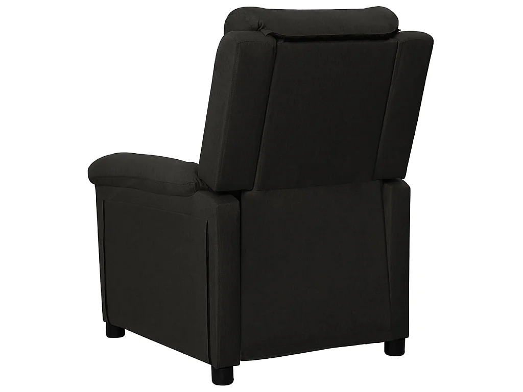 Fauteuil inclinable Noir Tissu