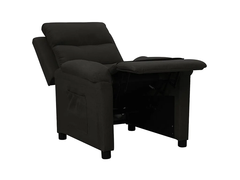 Fauteuil inclinable Noir Tissu
