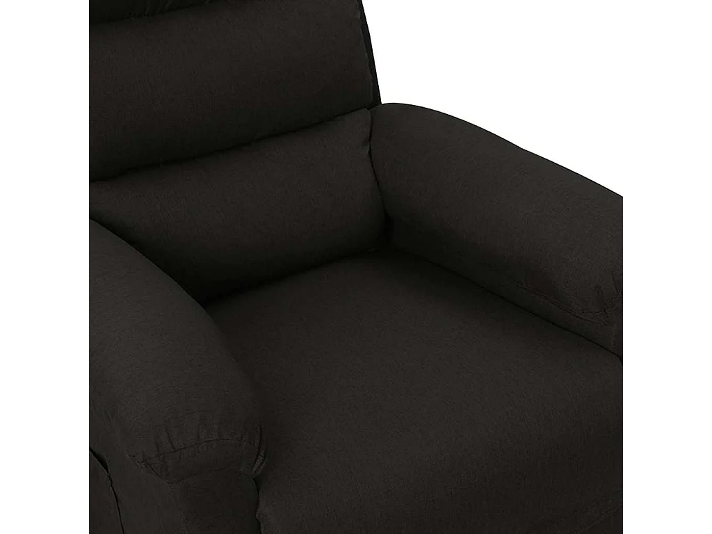 Fauteuil inclinable Noir Tissu