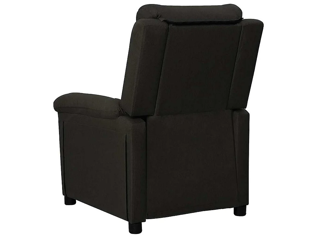 Fauteuil inclinable Noir Tissu