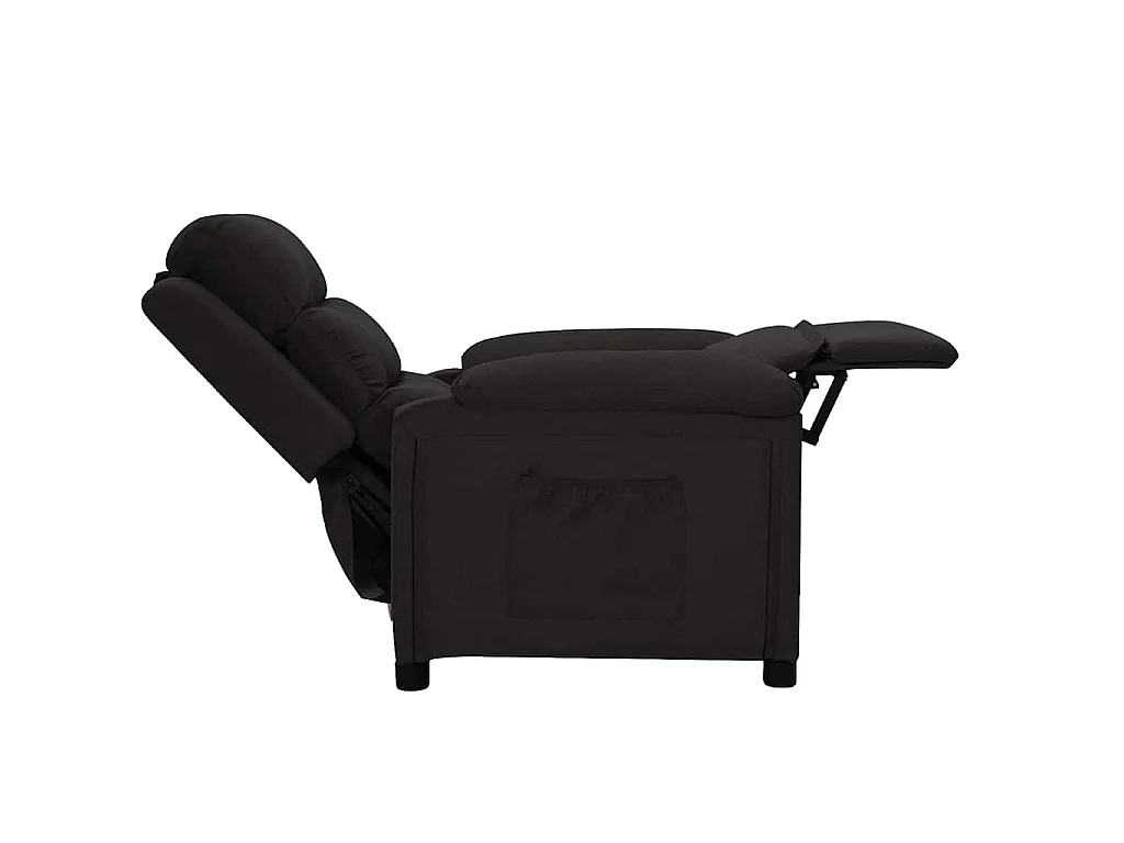 Fauteuil inclinable Noir Tissu