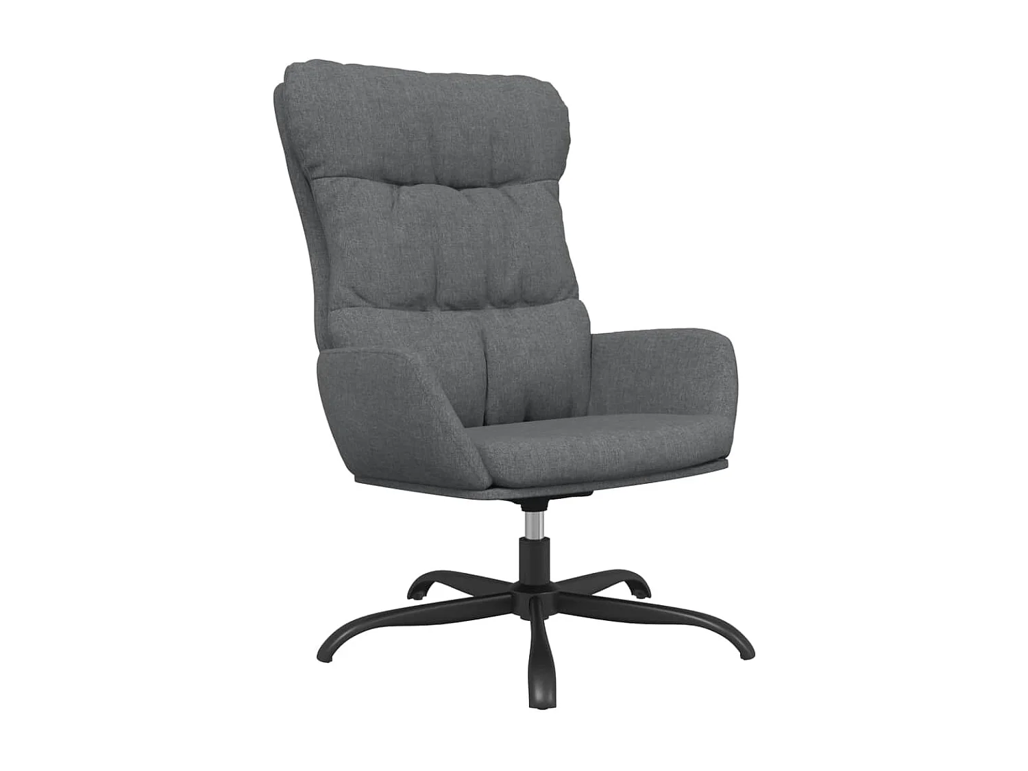 Chaise de relaxation Gris clair Tissu