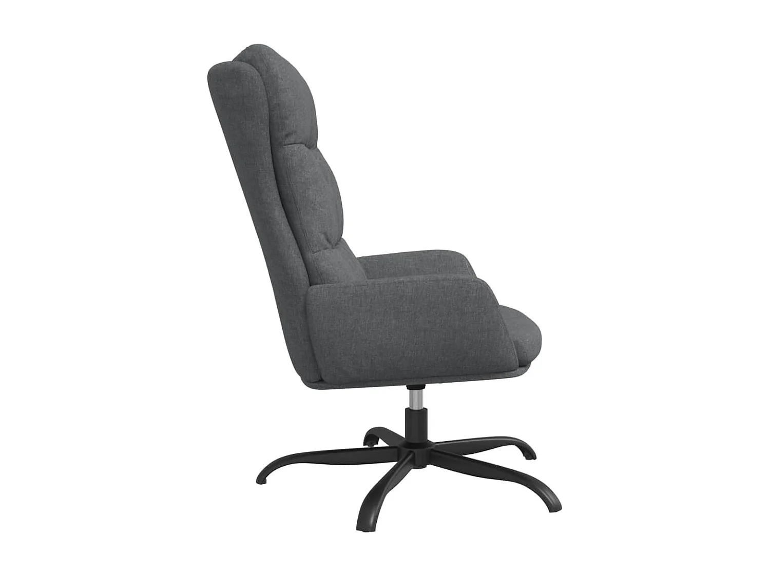 Chaise de relaxation Gris clair Tissu