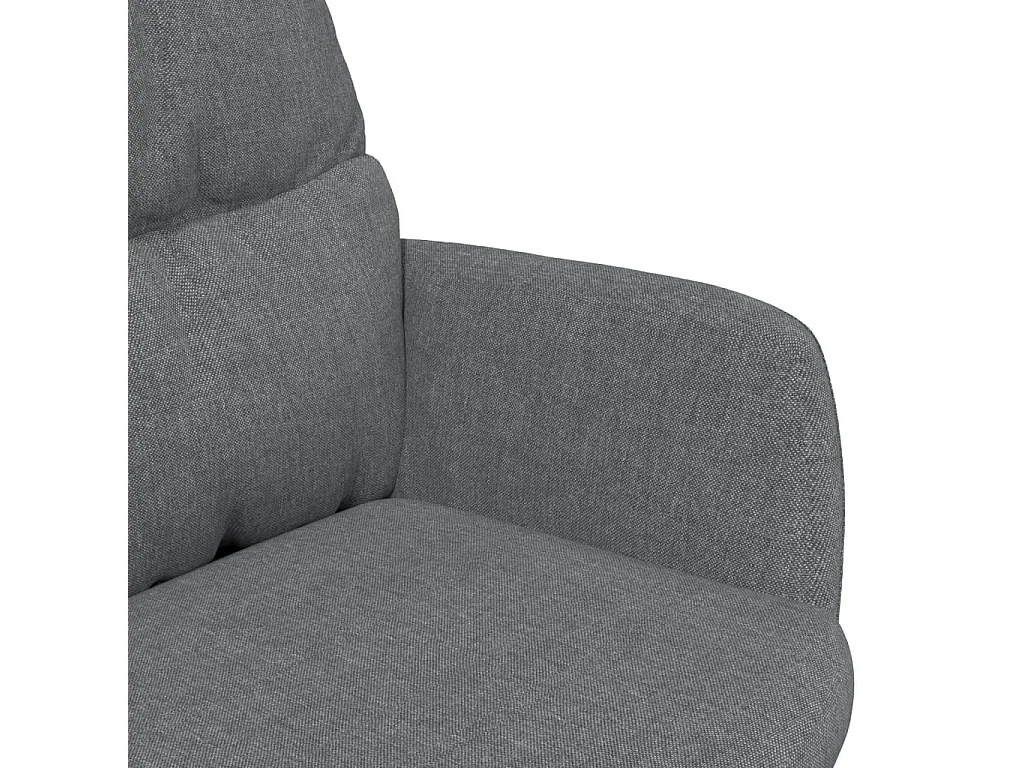 Chaise de relaxation Gris clair Tissu