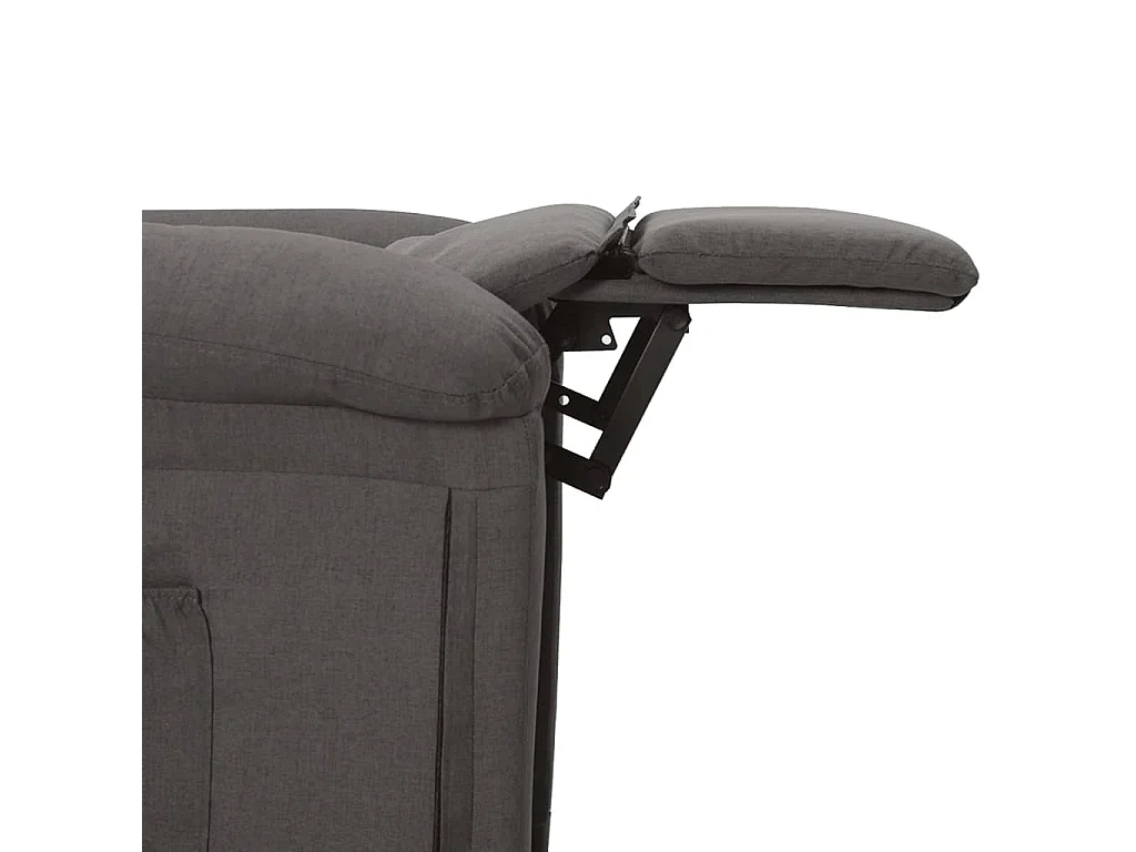 Fauteuil inclinable électrique Gris foncé Tissu