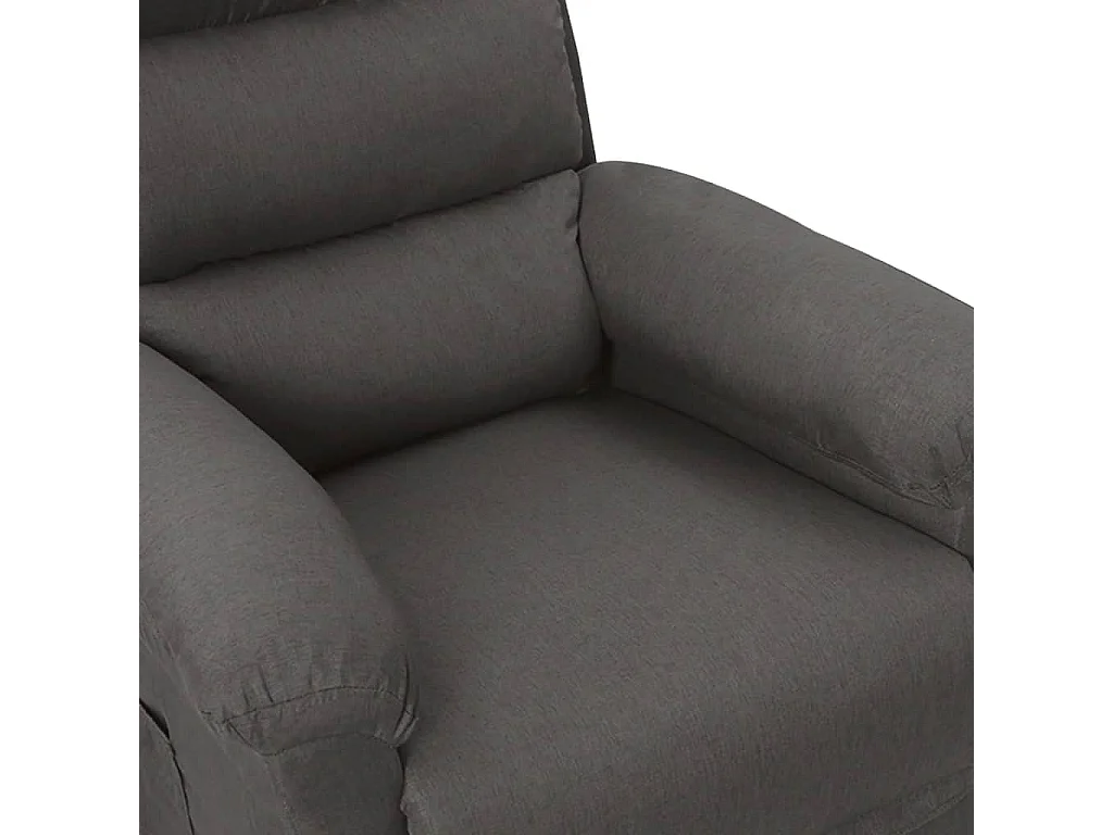 Fauteuil inclinable électrique Gris foncé Tissu