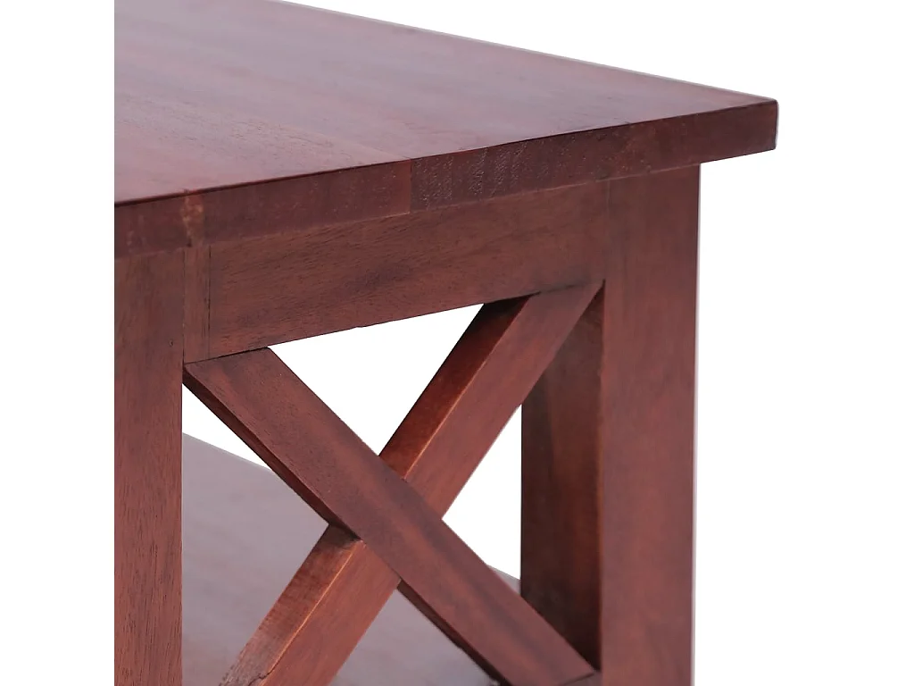 Meuble TV Marron 115x30x40 cm Bois d'acajou massif