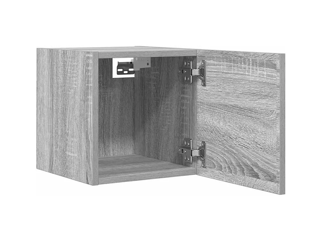 TV-Wandschränke 2 Stk. Grau Sonoma 30,5x30x30 cm