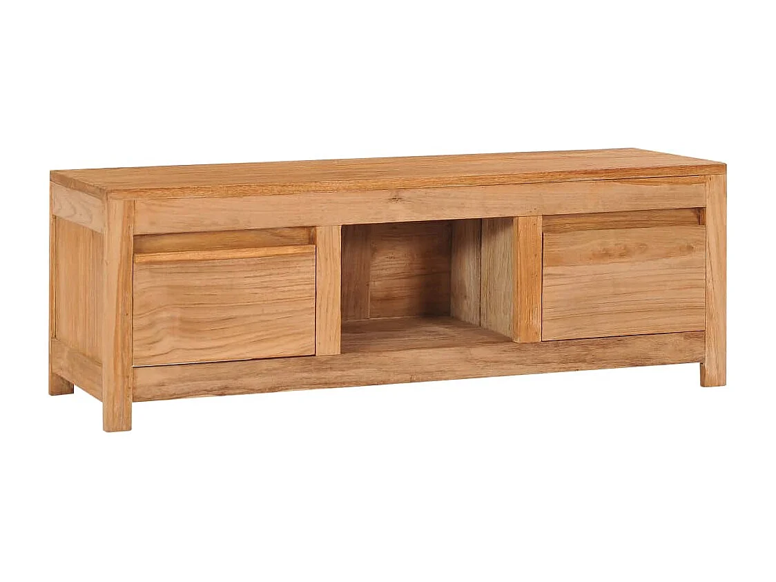 TV-Schrank 100×30×35 cm Massivholz Teak