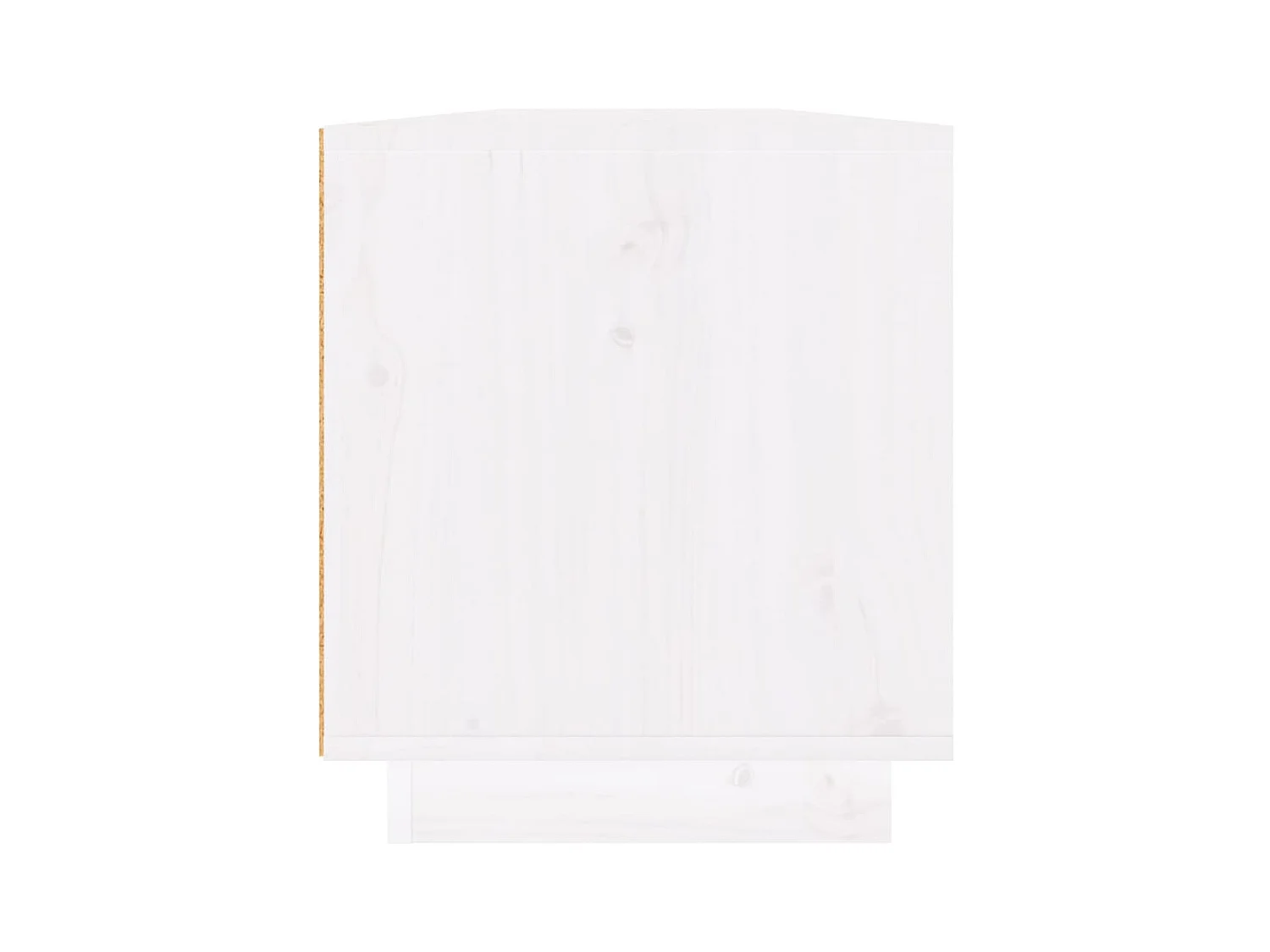 Meuble TV Blanc 110x34x40 cm Bois de pin massif