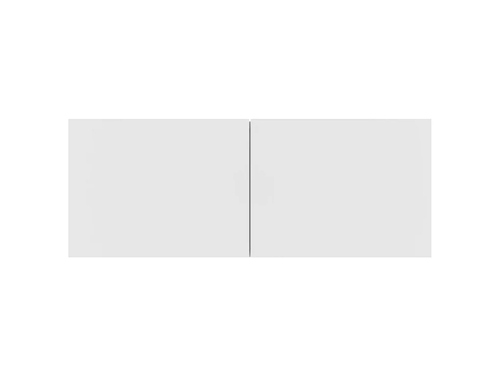 Ensemble de meubles TV 4 pcs Blanc Bois d'ingénierie