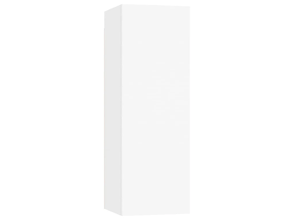 Ensemble de meubles TV 4 pcs Blanc Bois d'ingénierie