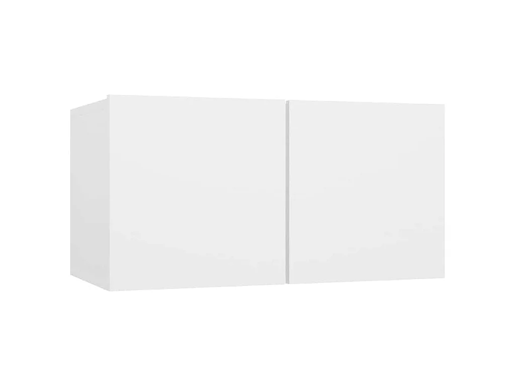 4-tlg. TV-Schrank-Set Weiß Holzwerkstoff