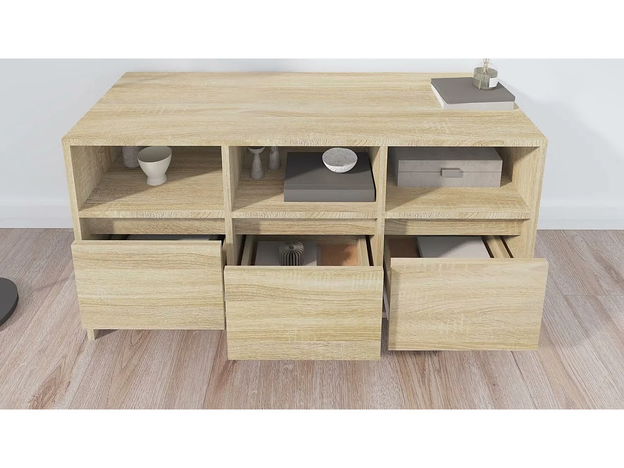 TV-Schrank Sonoma-Eiche 102x37,5x52,5 cm Holzwerkstoff