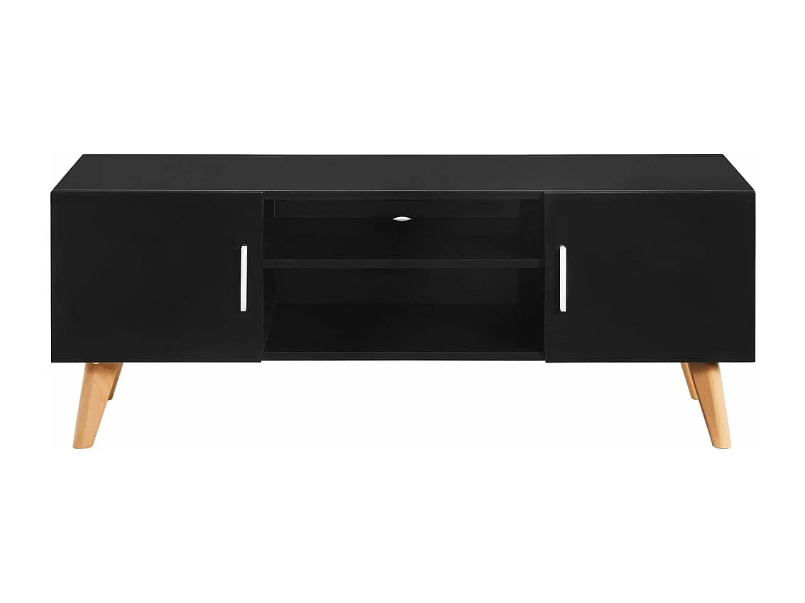 Mobile Porta TV Nero 120x40x46 cm in MDF