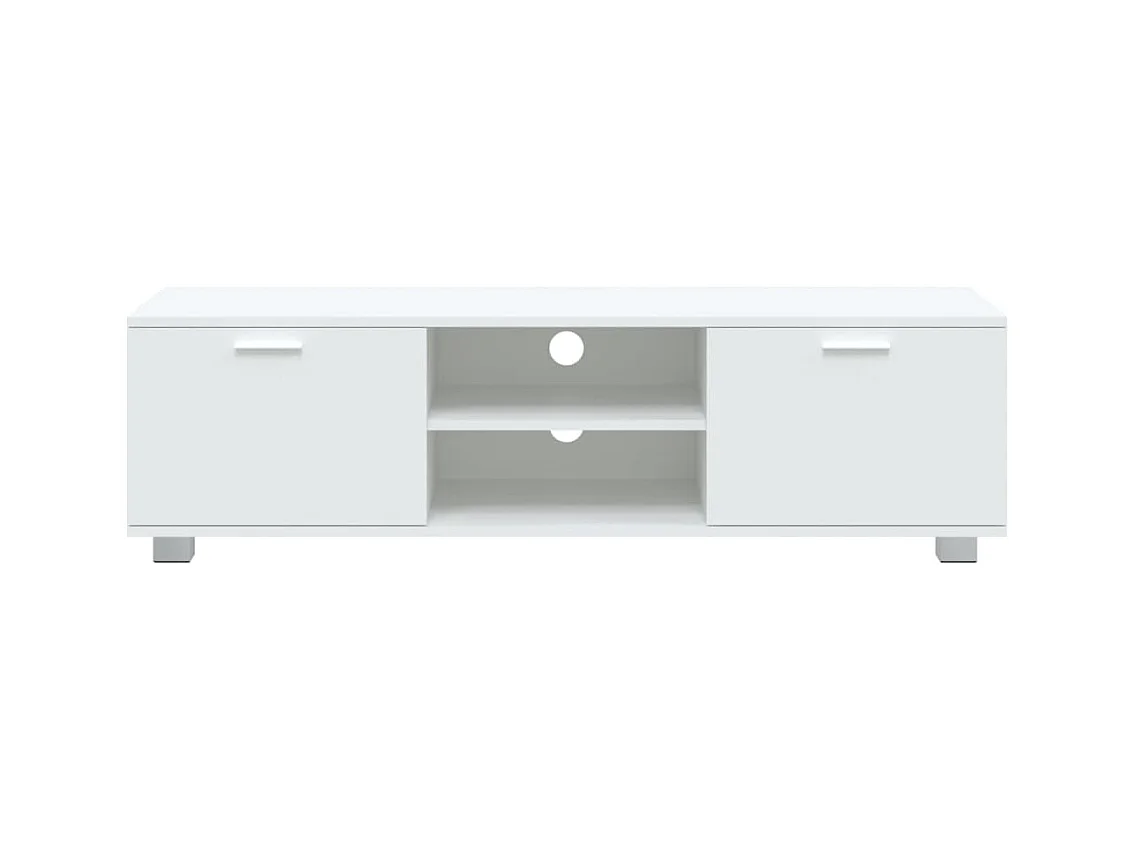 TV-Schrank Weiß 140x40,5x35 cm Holzwerkstoff