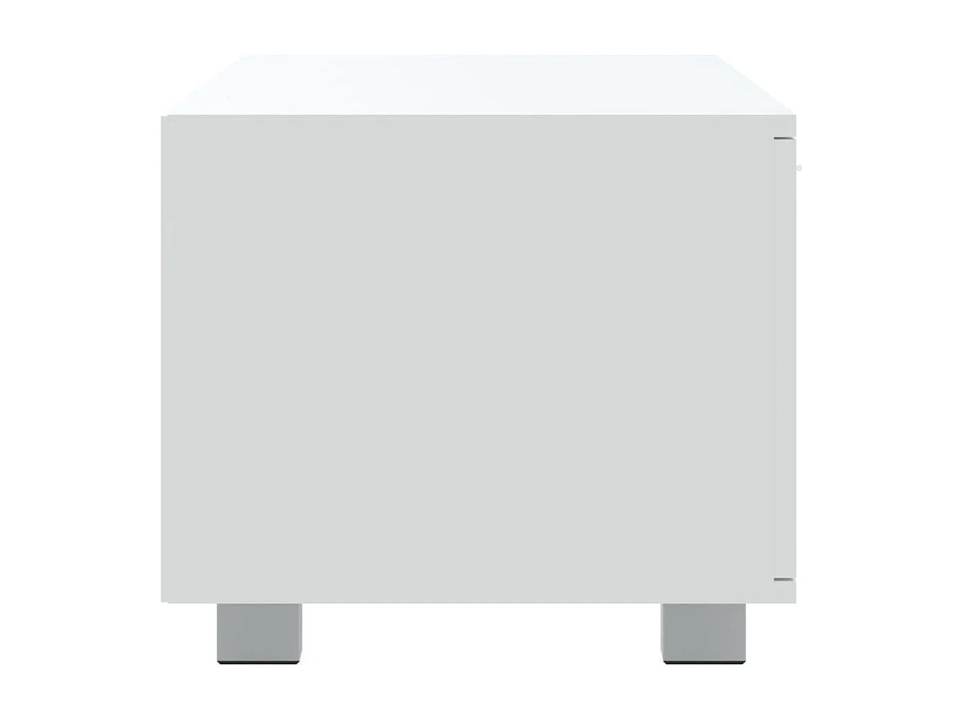 Meuble TV Blanc 140x40,5x35 cm Bois d'ingénierie