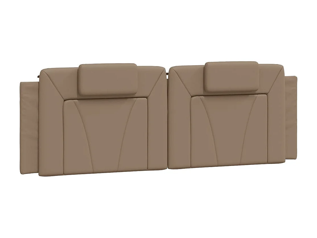 Bed "Viana" met matras kunstleer cappuccinokleurig 160x200 cm