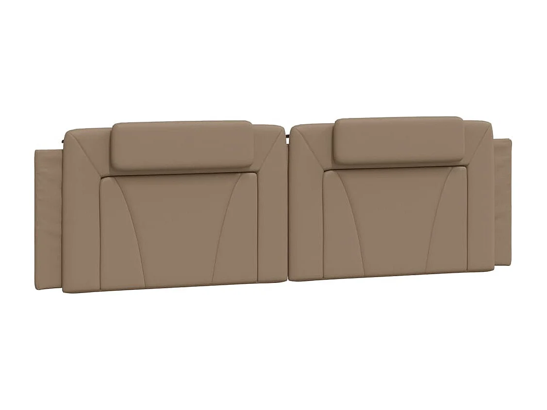 Bett "Viana" mit Matratze Cappuccino-Braun 180x200 cm Kunstleder