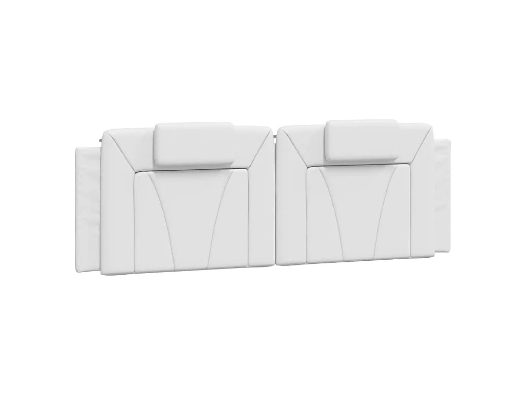Letto Viana con Materasso Bianco 160x200 cm in Similpelle