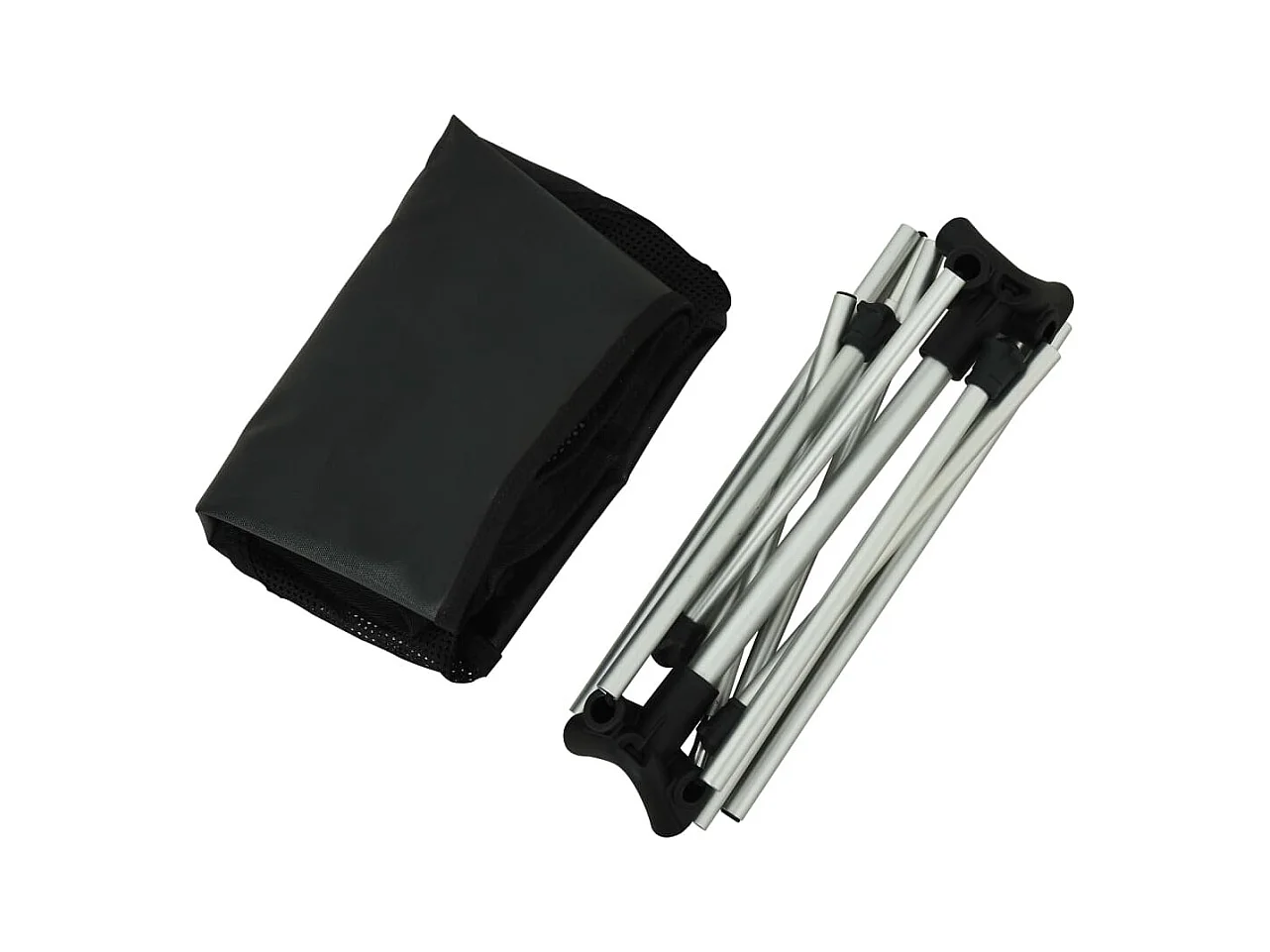 Campingstoelen 2 st met draagtas 54x50x65 cm aluminium