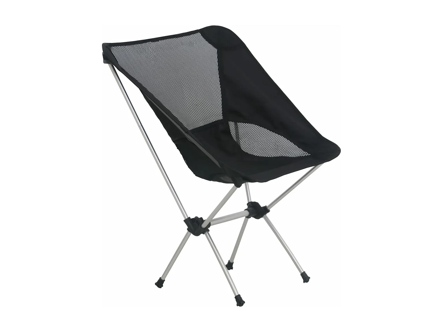 Chaises de camping pliables et sac lot de 2 Aluminium