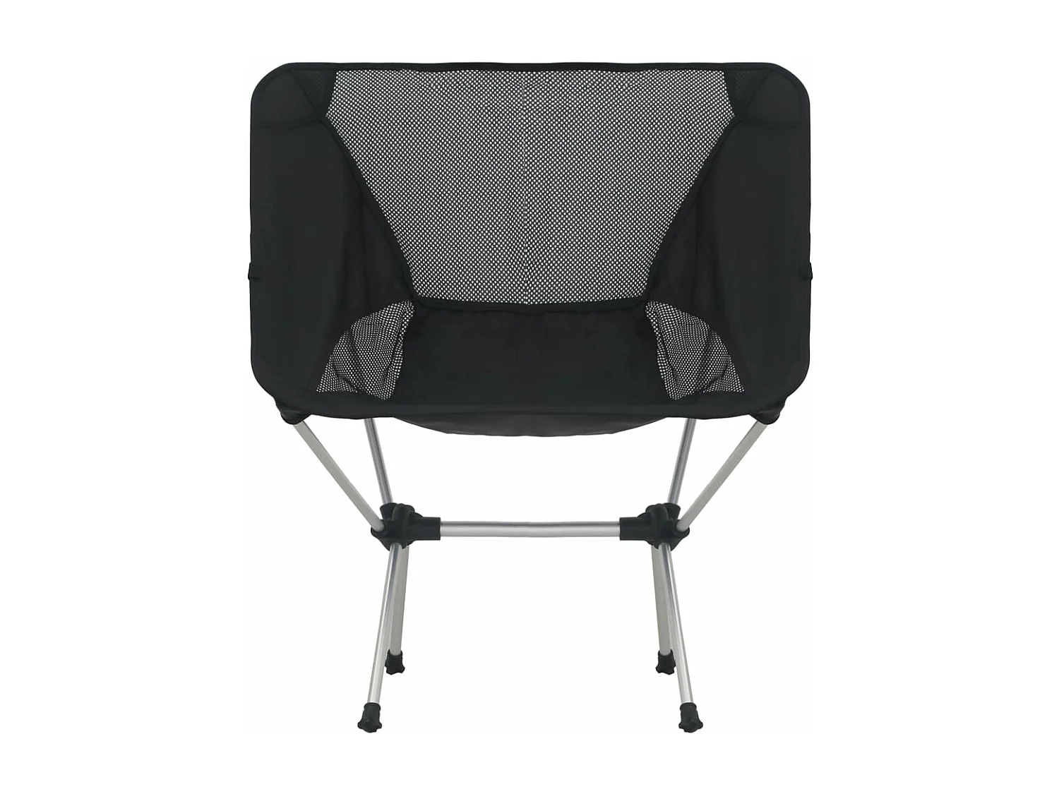 Chaises de camping pliables et sac lot de 2 Aluminium