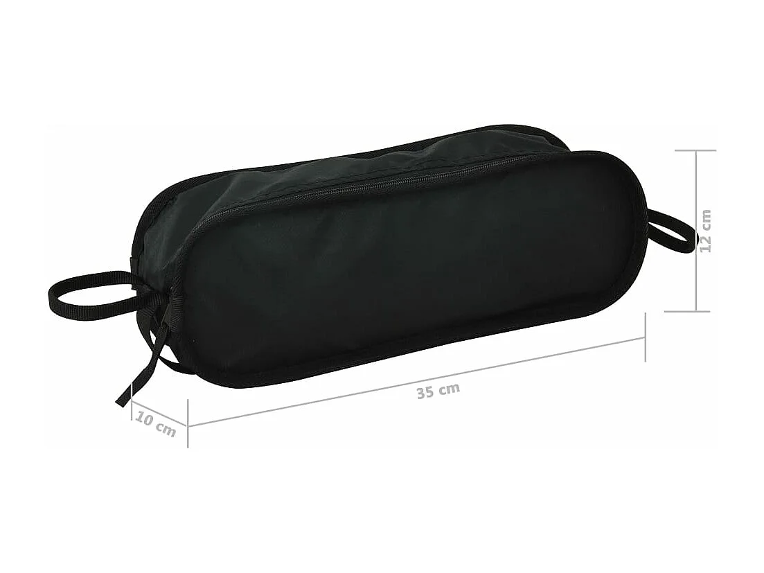 Chaises de camping pliables et sac lot de 2 Aluminium