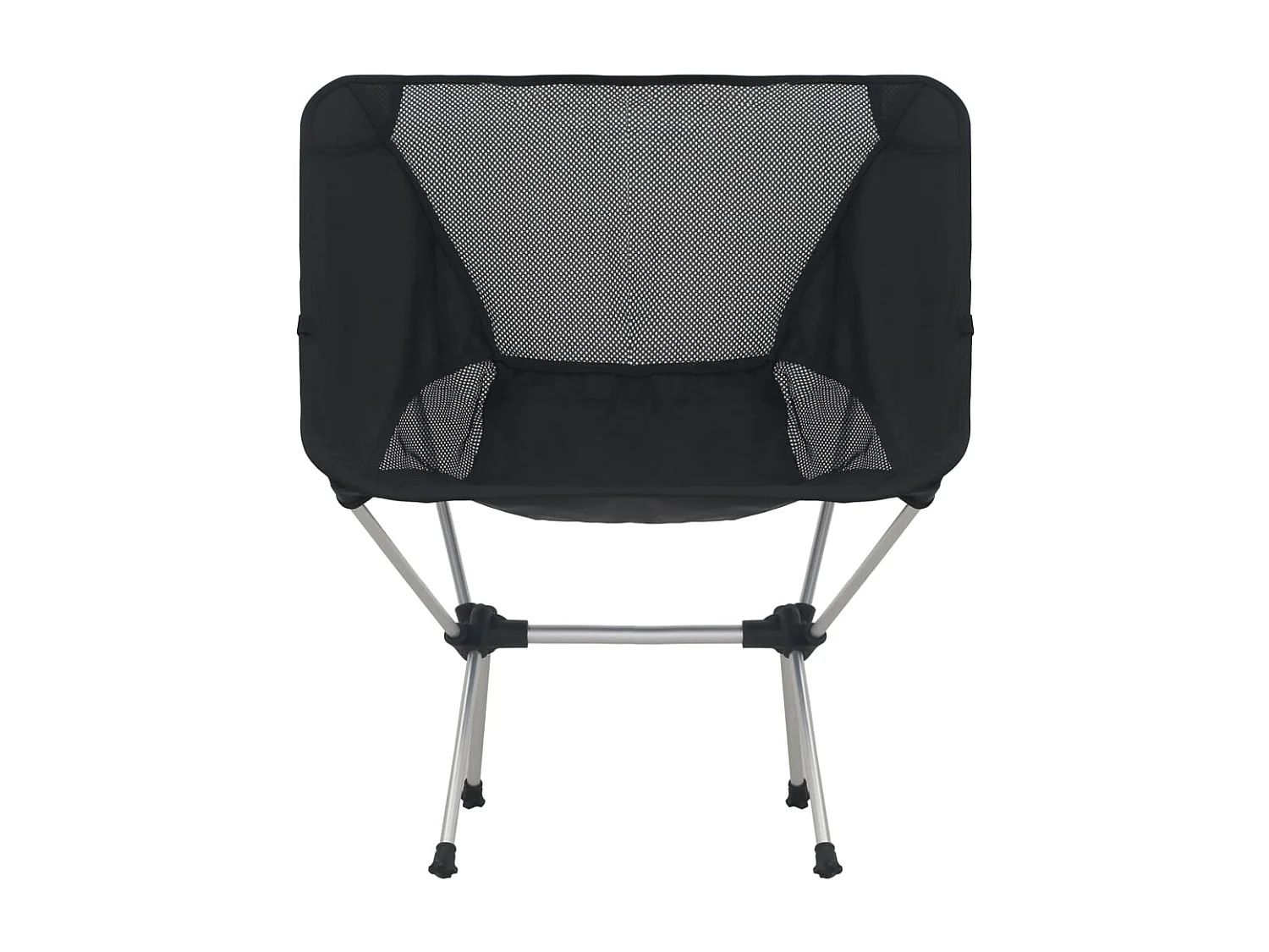 Chaises de camping pliables et sac lot de 2 Aluminium