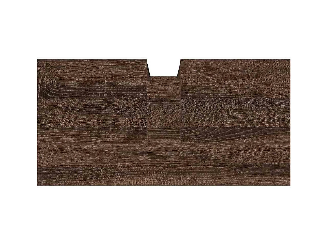 Armoire lavabo de salle de bain chêne marron 60x30x60 cm