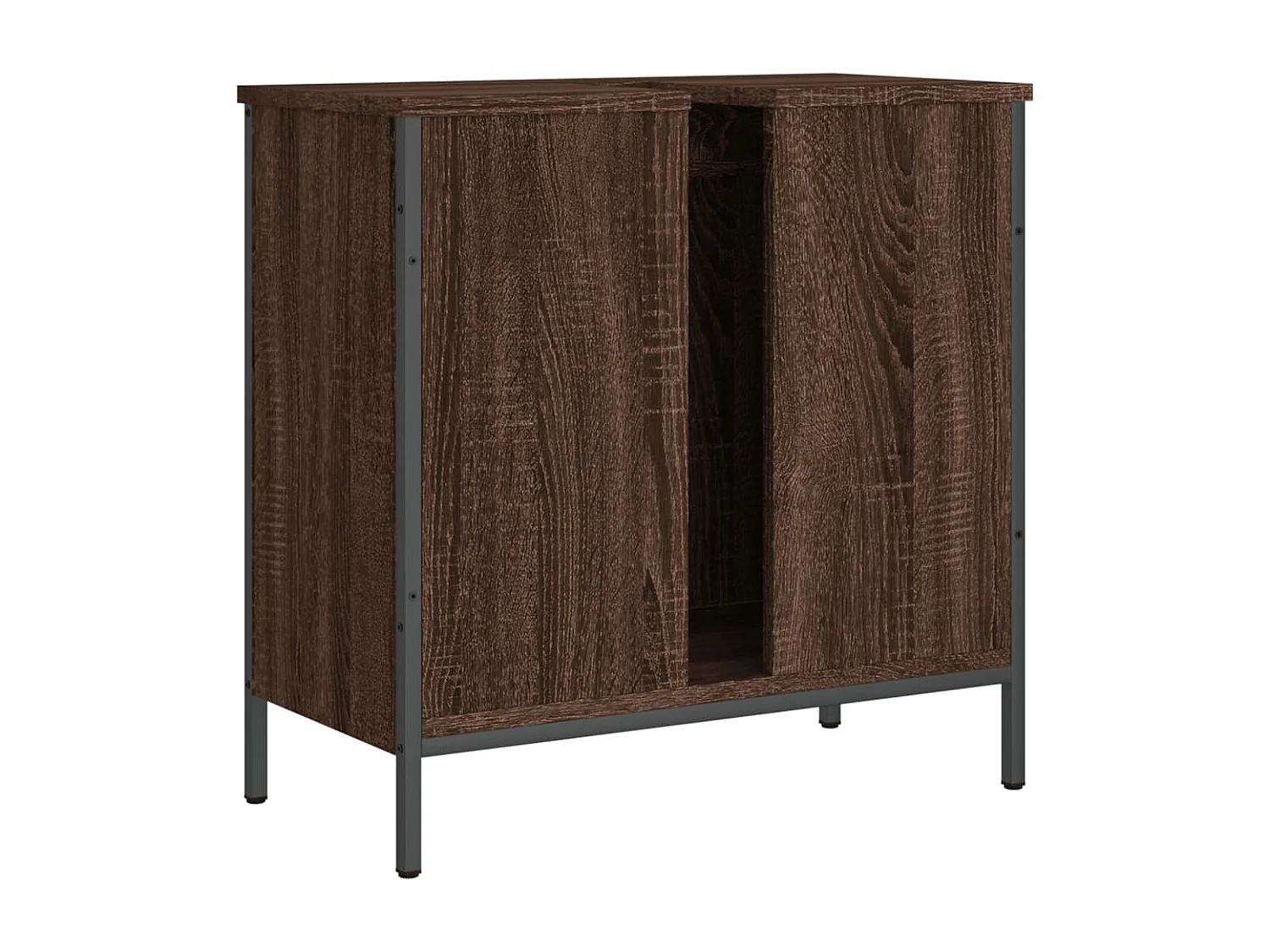 Waschbeckenunterschrank Braun Eichen-Optik 60x30x60 cm