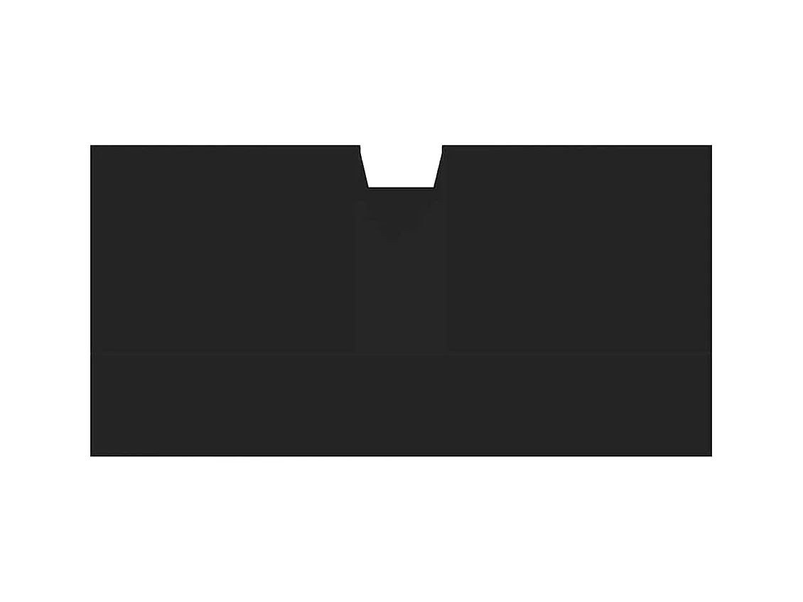 Wastafelkast 60x30x60 cm bewerkt hout zwart