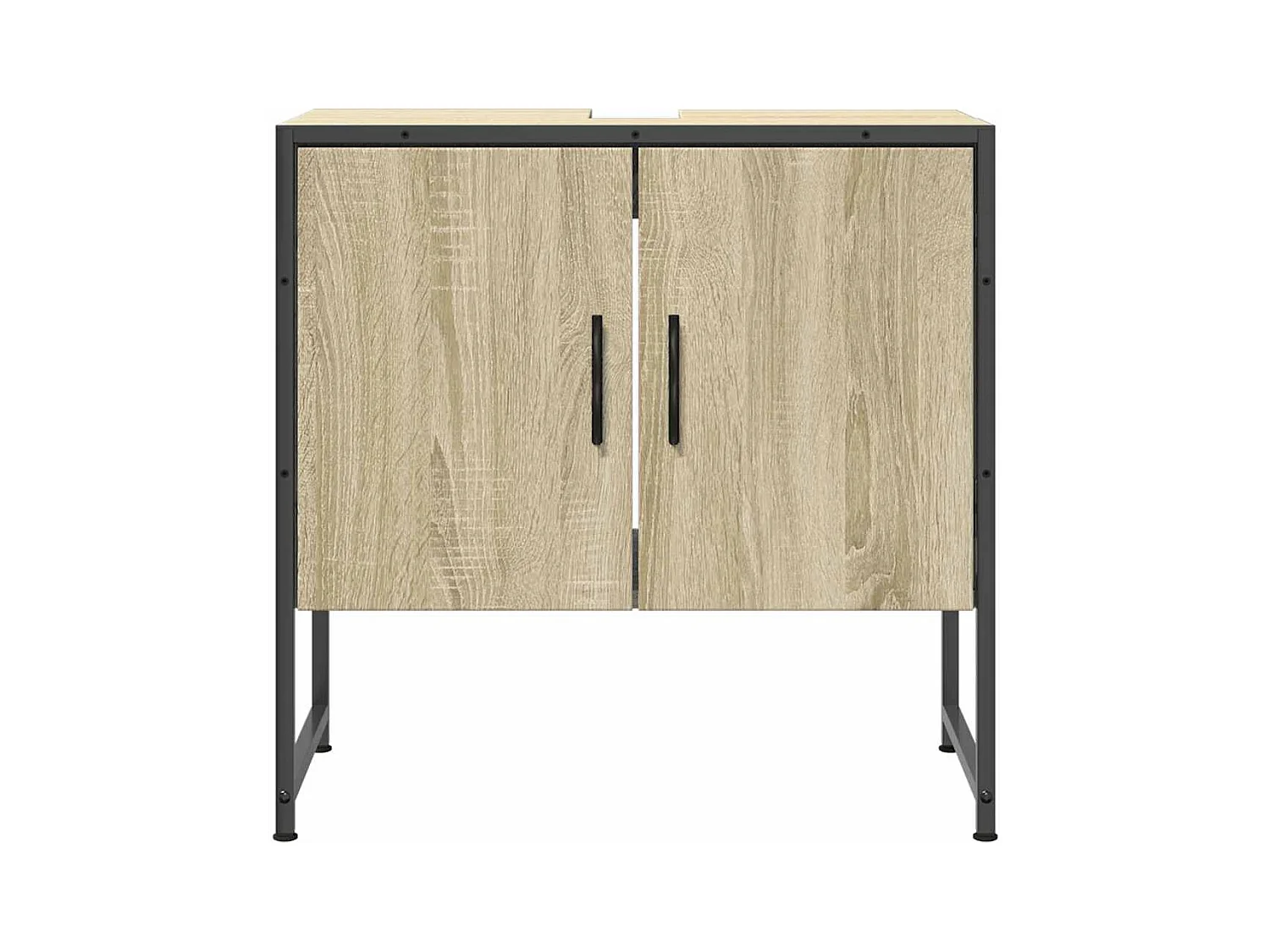 Mobile Lavabo Bagno Rovere Sonoma 60x33x60 cm Legno Multistrato