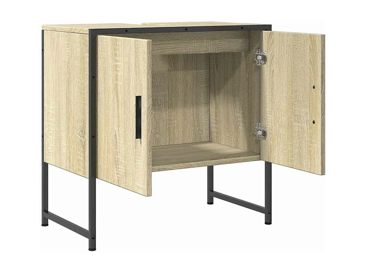 Mobile Lavabo Bagno Rovere Sonoma 60x33x60 cm Legno Multistrato
