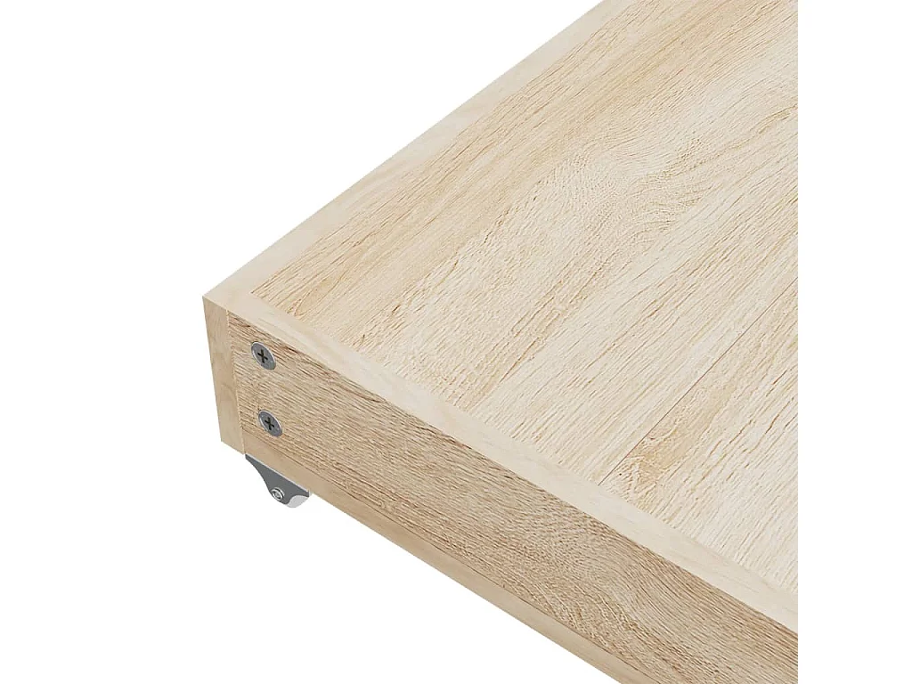 Tiroirs de lit 2 pcs noir bois d'ingénierie et similicuir