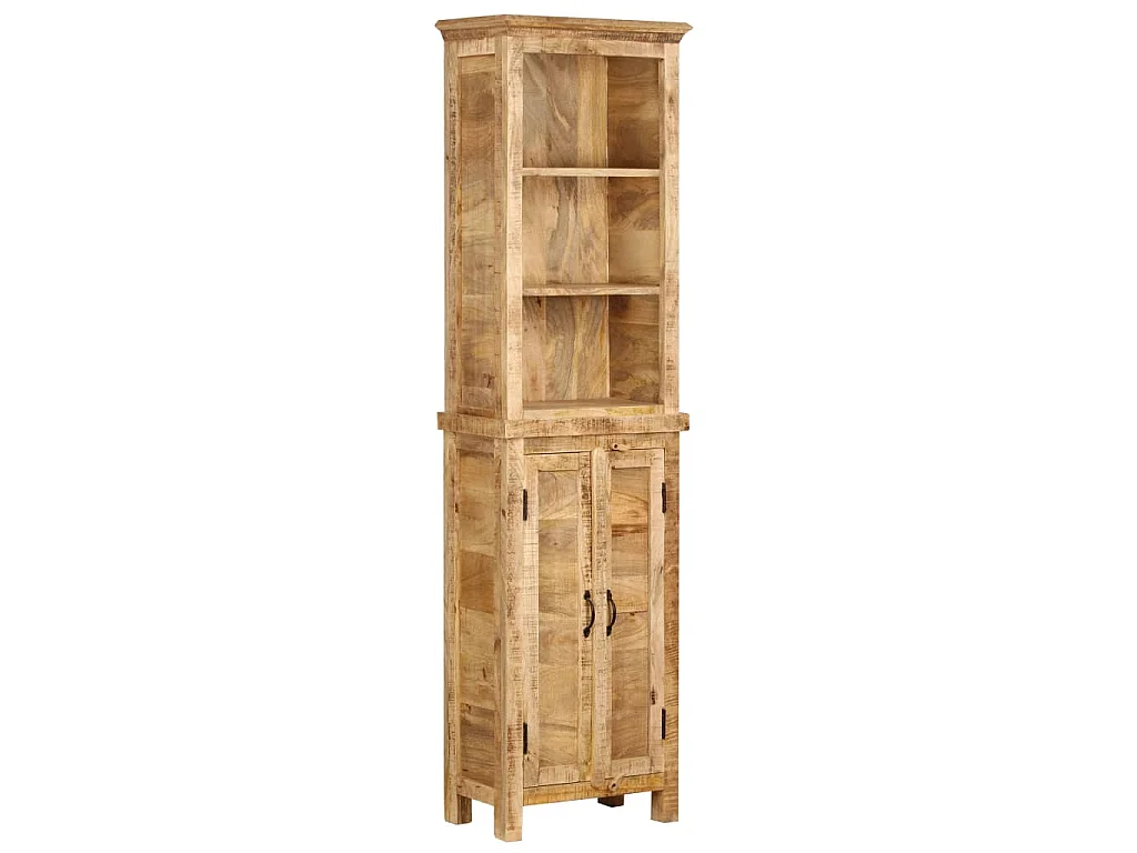 Libreria 50x30x180 cm in Legno Massello di Mango