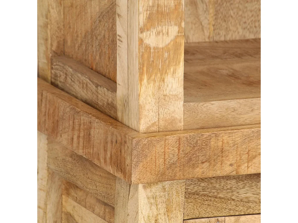 Libreria 50x30x180 cm in Legno Massello di Mango