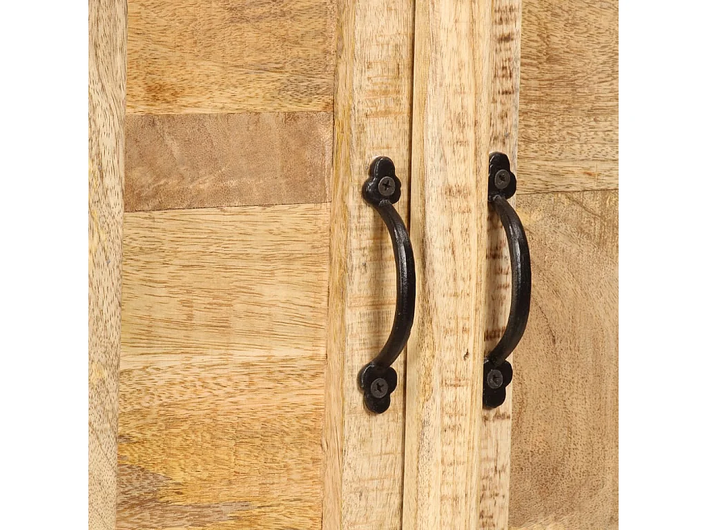 Libreria 50x30x180 cm in Legno Massello di Mango