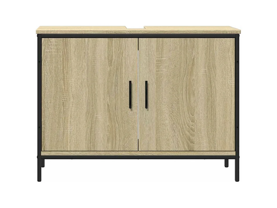 Móvel p/ lavatório 80x30x60cm derivados madeira carvalho sonoma