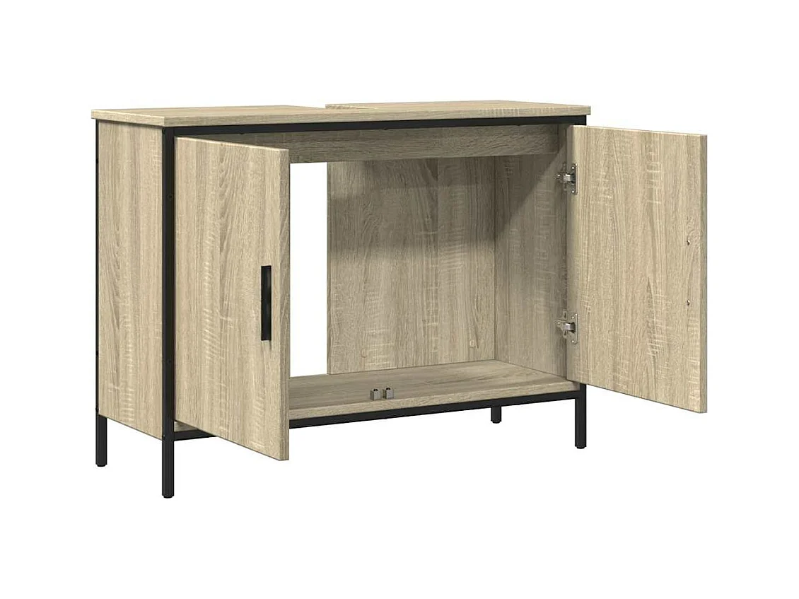 Móvel p/ lavatório 80x30x60cm derivados madeira carvalho sonoma