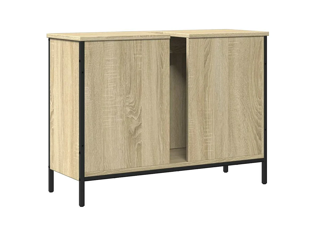 Móvel p/ lavatório 80x30x60cm derivados madeira carvalho sonoma