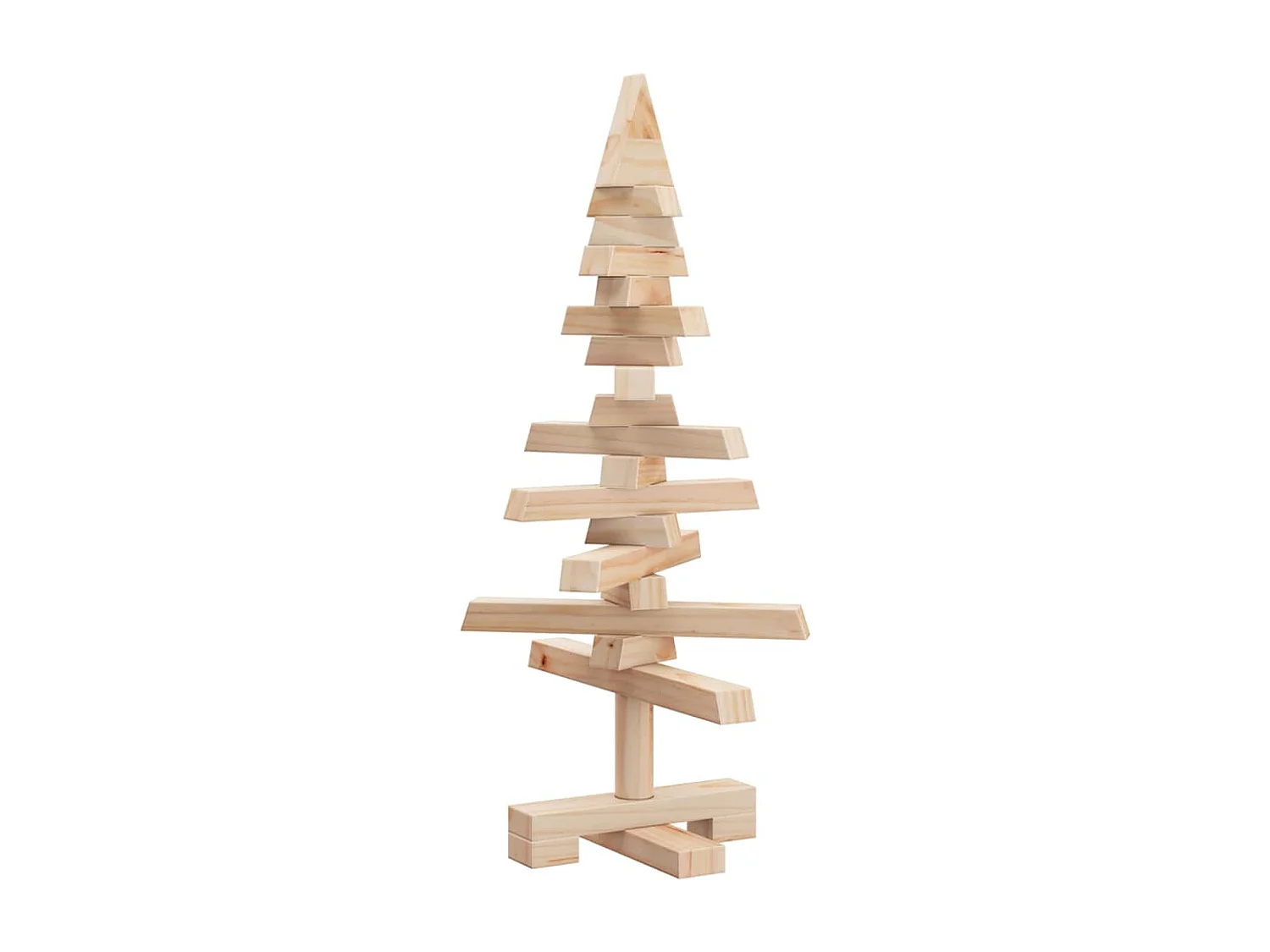 Arbre de Noël en bois pour décoration 60 cm bois massif de pin