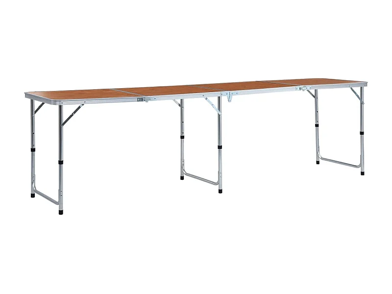 Klappbarer Campingtisch Aluminium 240 x 60 cm