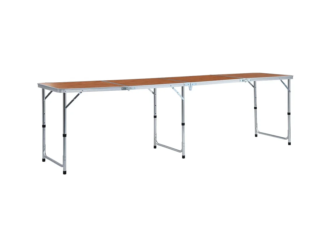 Campingtafel inklapbaar 240x60 cm aluminium